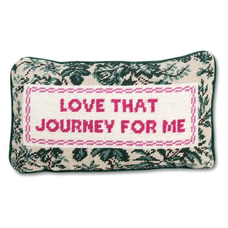 Love That Journey for Me ..Needlepoint Pillows