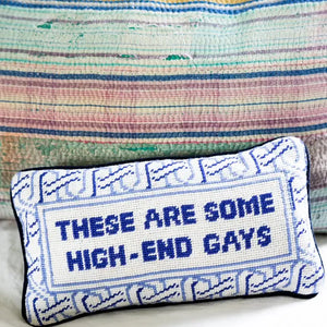 Pillow High-end Gays needlepoint pillow