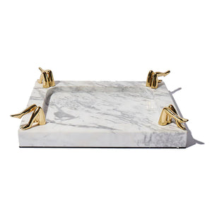 legs marble tray
