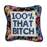 100% needlepoint pillow