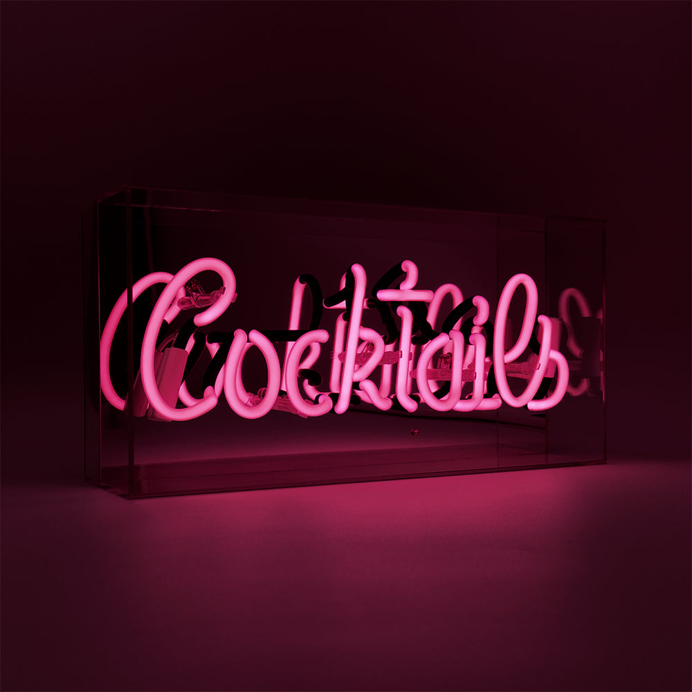 Cocktails - Tabletop Neon Sign