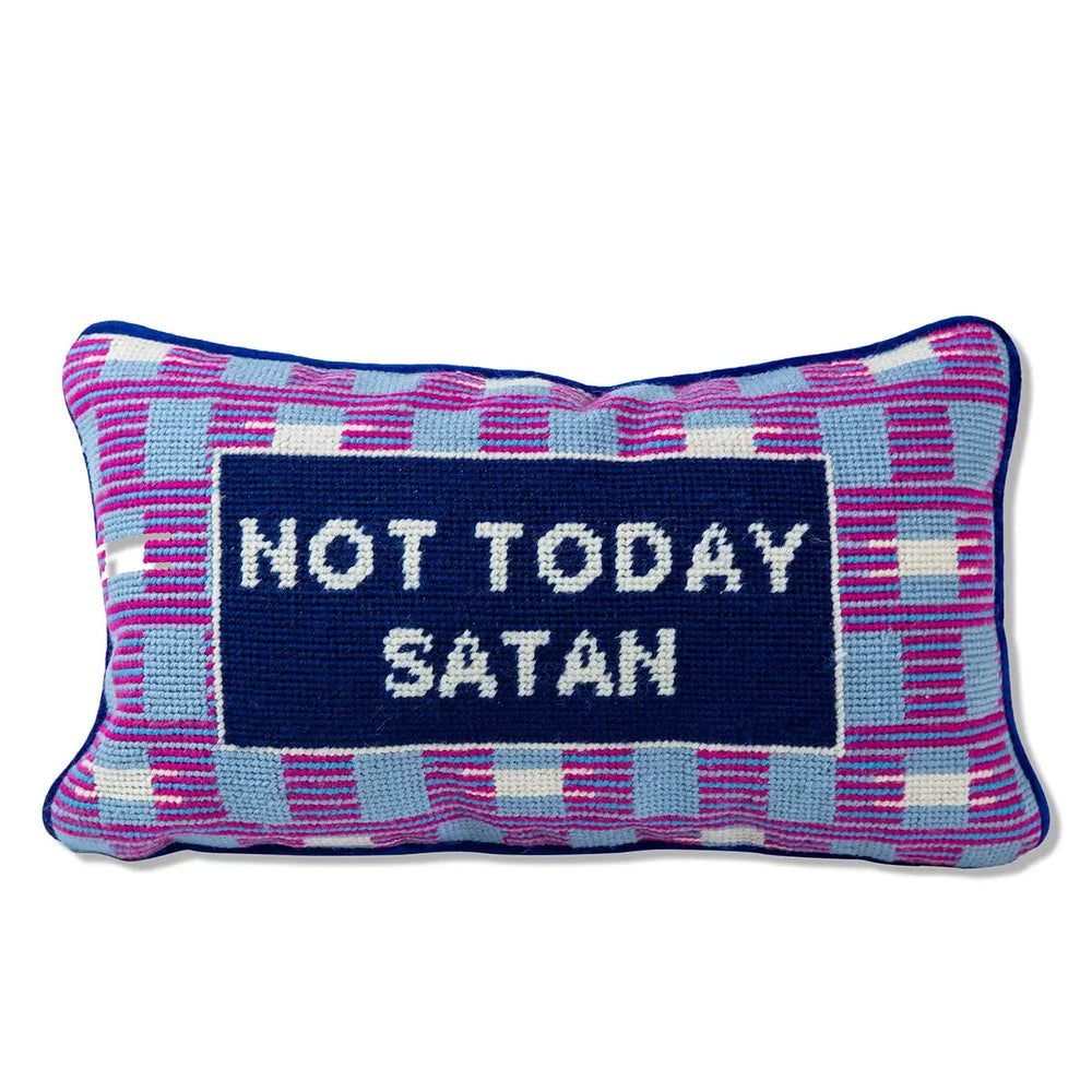 
            
                Load image into Gallery viewer, Needlepoint Pillow - Satan
            
        